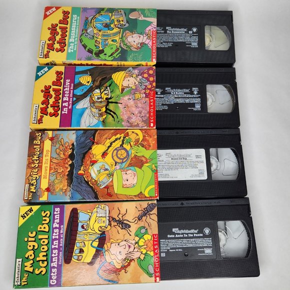 The Magic School Bus Lot of 4 VHS Tapes 90s Vintage - Picture 3 of 4
